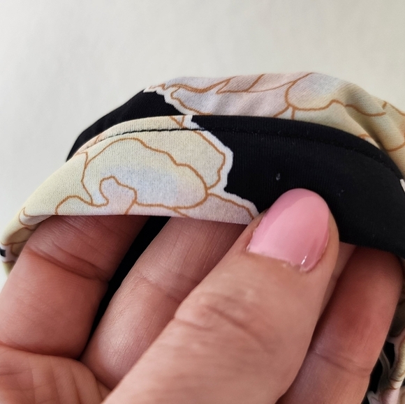 RVCA Camille Rowe Rose  Slide Triangle Bikini Top XL - Picture 7 of 7